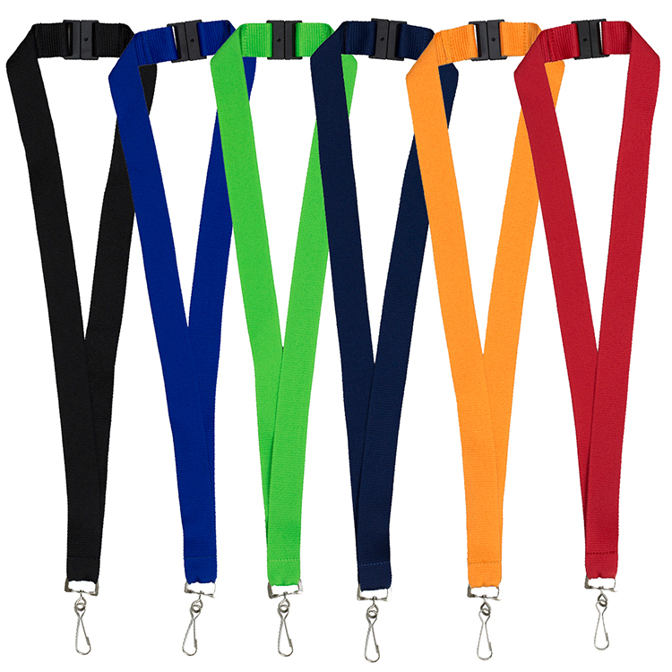 1” Blank Lanyard with Breakaway Safety Release Attachment – Swivel Clip